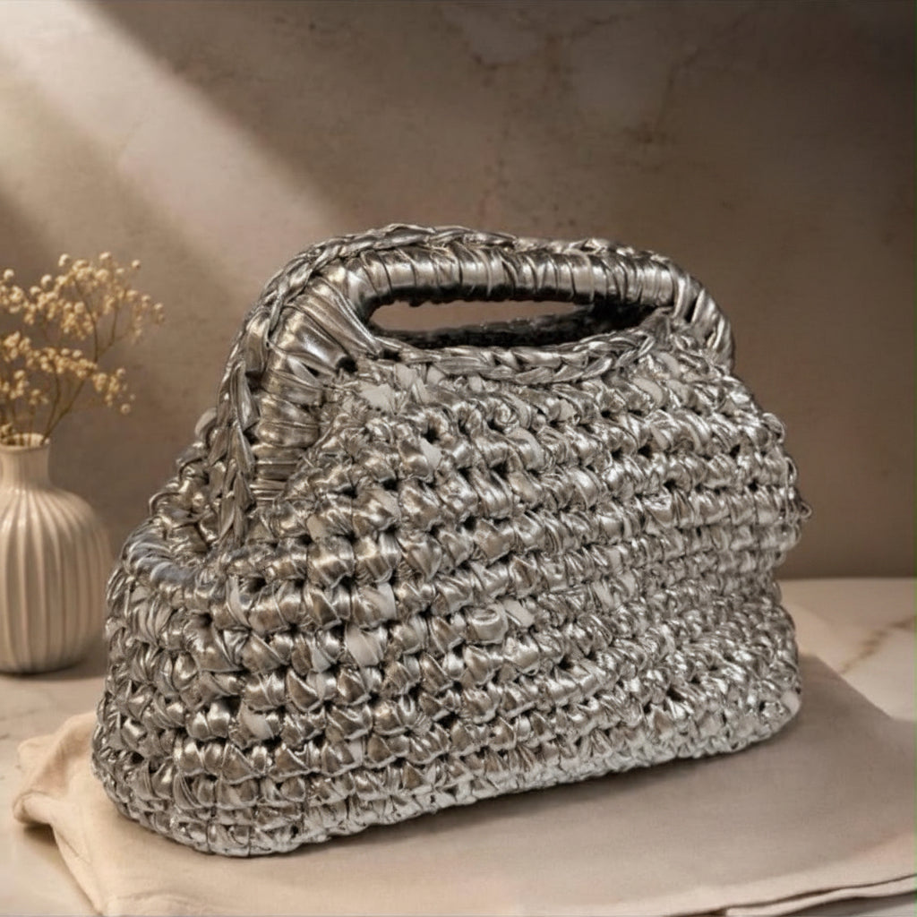 borsa bijuex "organza" ecopelle